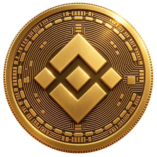 금빛 BNB 코인 이미지